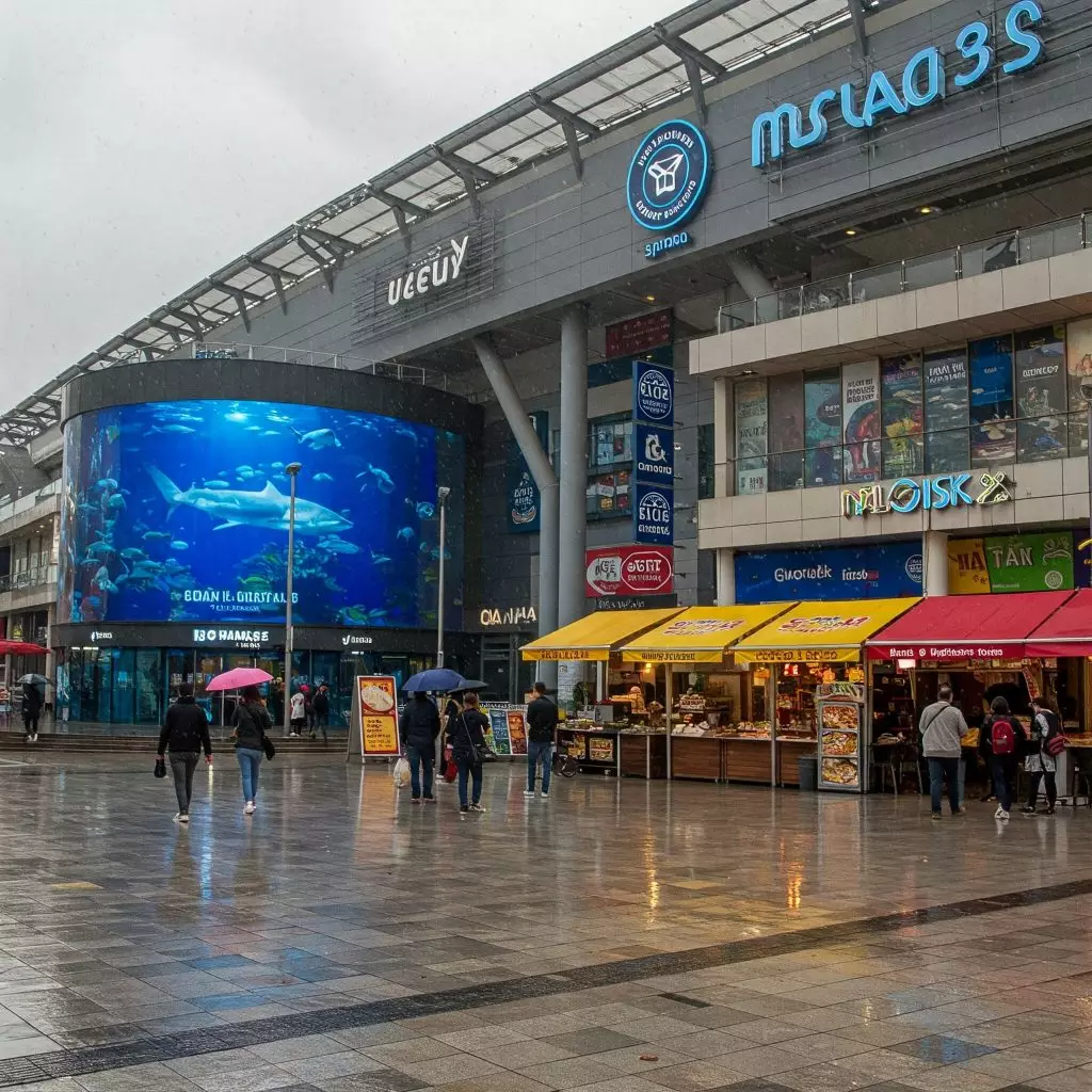 dia de chuva na praia